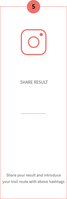 SNS 인증 SHARE RESULT STRAVA 활용 레이스 기록 후 SNS 업로드 필수 해시태그 #TNF100버추얼레이스 #노스페이스 #DiscoverYourTrail #Vectiv Share your result and introduce your trail route with above hashtags